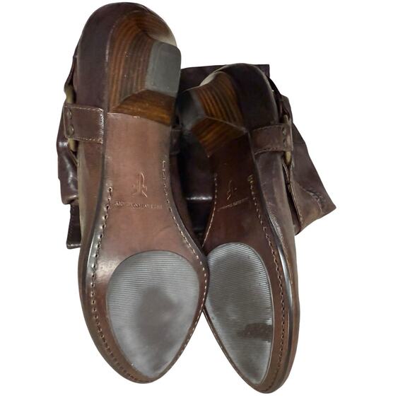 Frye Womens 8.5M Steffi Harness Brown Knee High Leather Pull On Riding Boots New - Picture 11 of 13